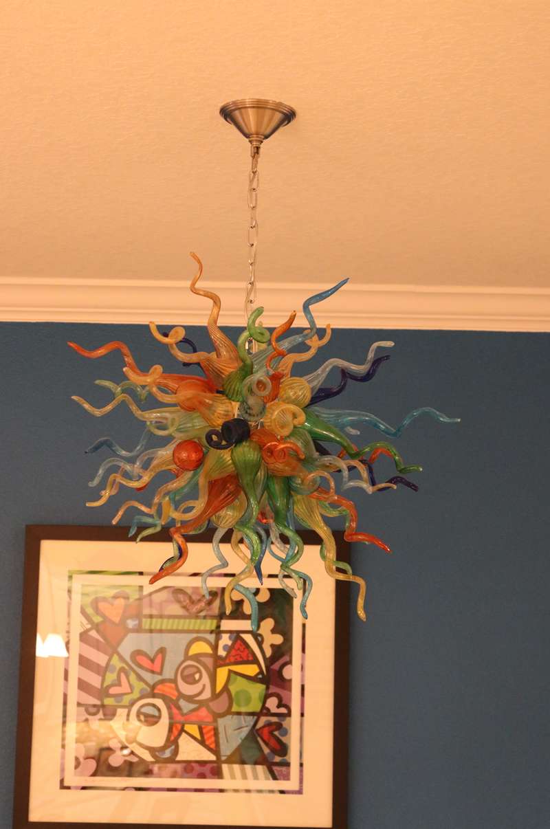 Chihuly Glass Chandelier Hand Blown Glass Chandelier (Multi Colors) review Kate 00