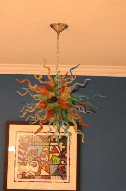 Chihuly Glass Chandelier Hand Blown Glass Chandelier (Multi Colors) review Kate 01