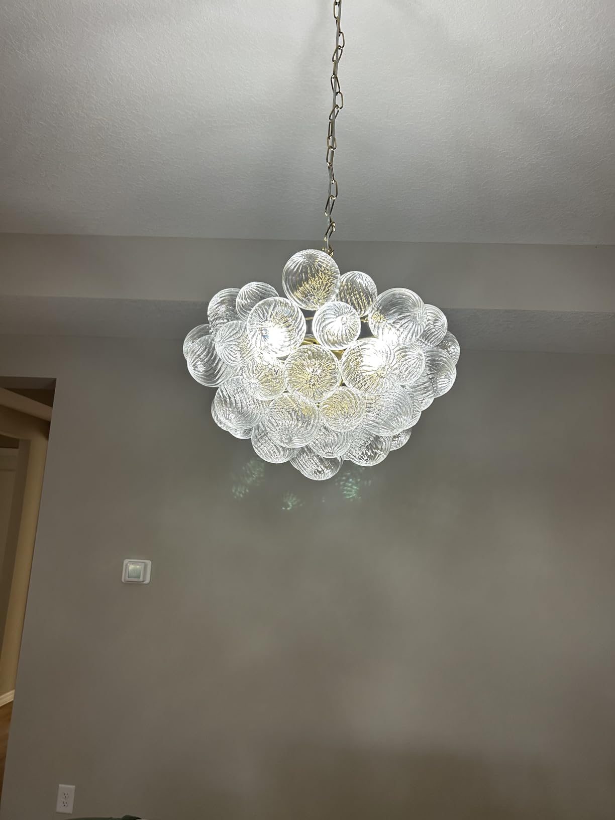 Bubble Glass Ceiling Light Talia Style Small Size review Nammmzzi