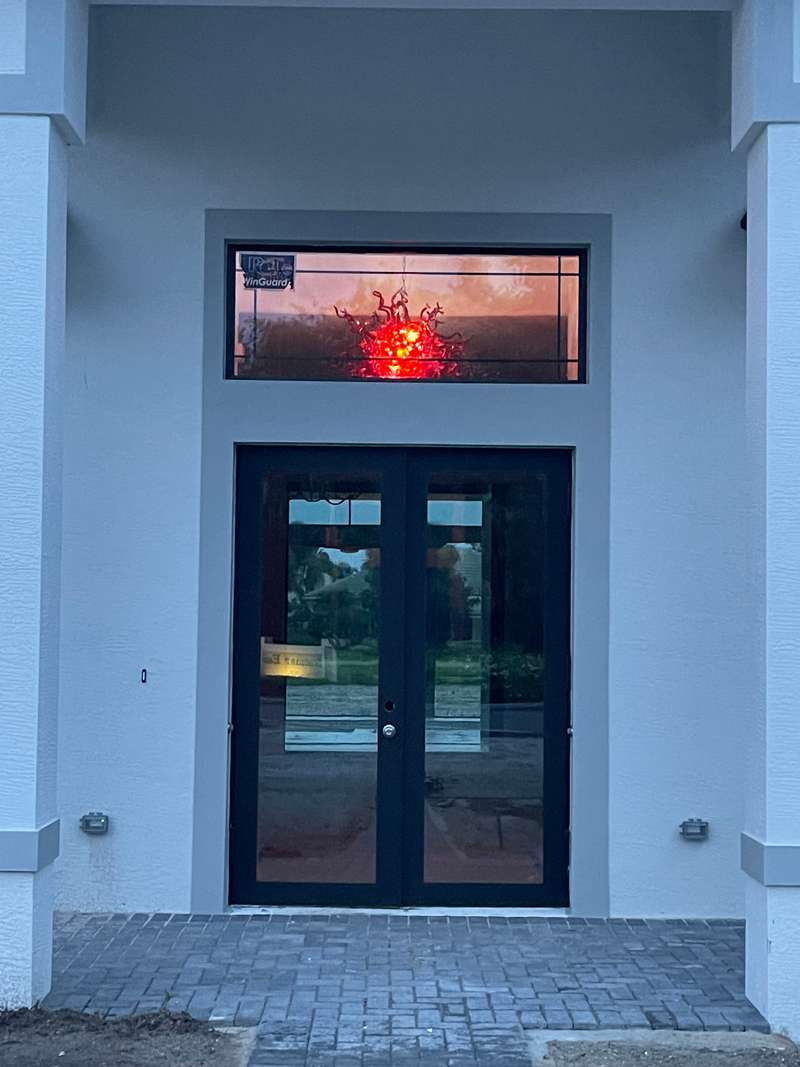 Chihuly Style Chandelier Hand Blown Glass Chandelier (Dark Red)  review Meryl 00