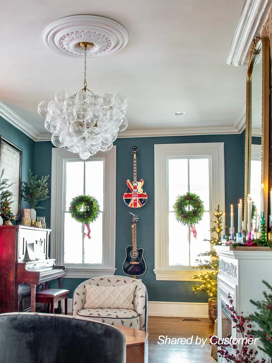 Bubble Glass Ceiling Light Talia Style Small Size review Andrew