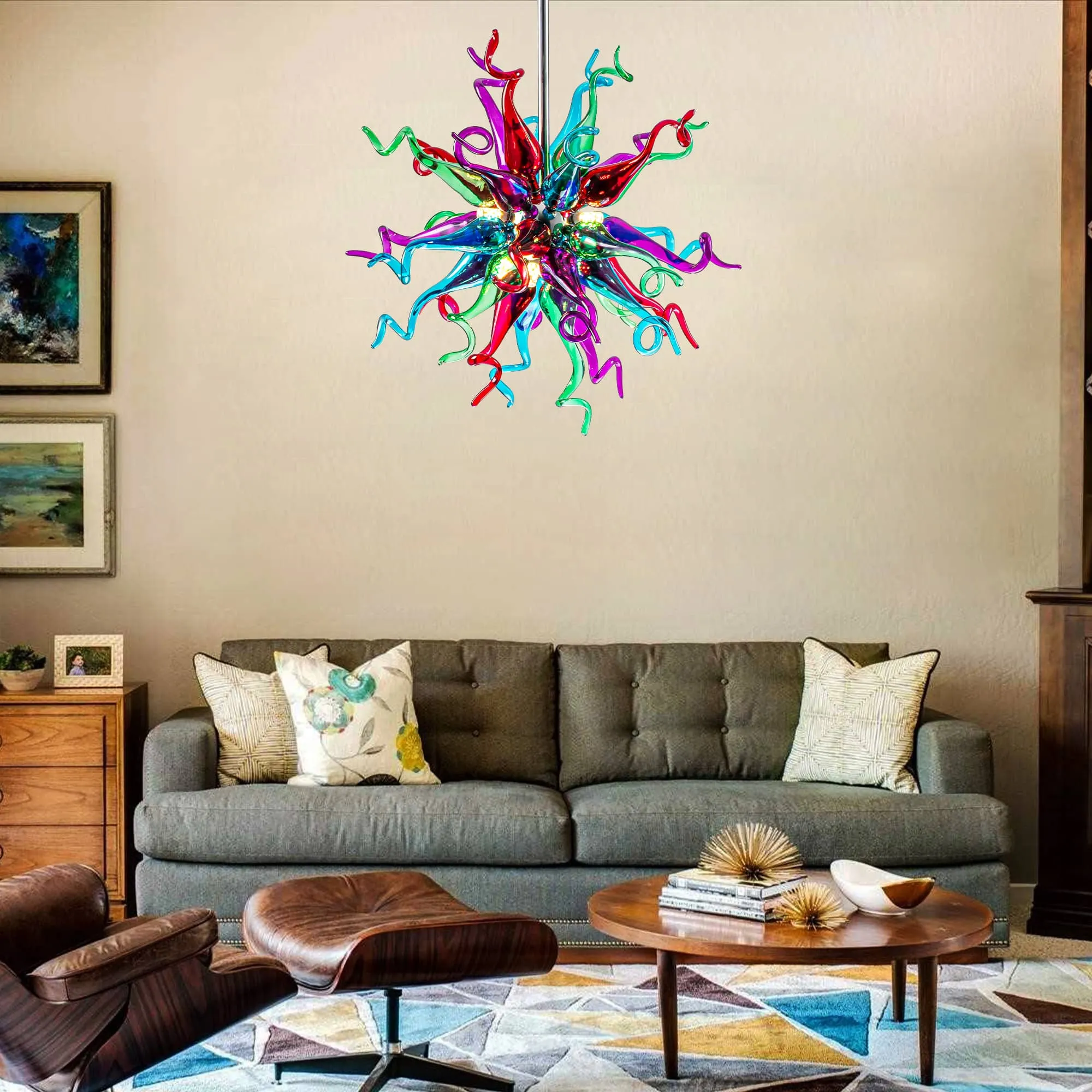 Chihuly Style Chandelier