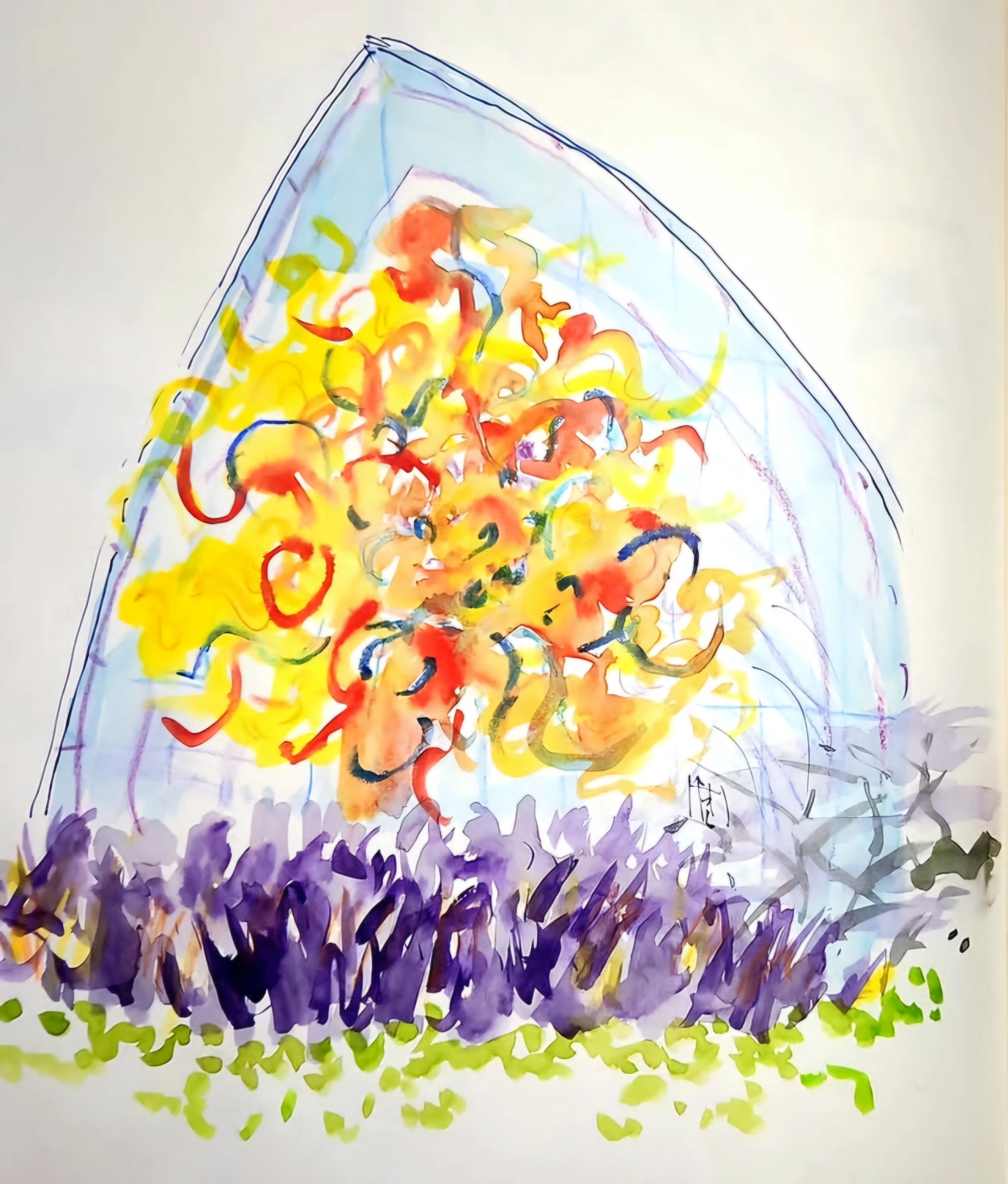 Chihuly Style Chandelier