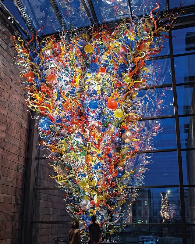 Chihuly Style Chandelier