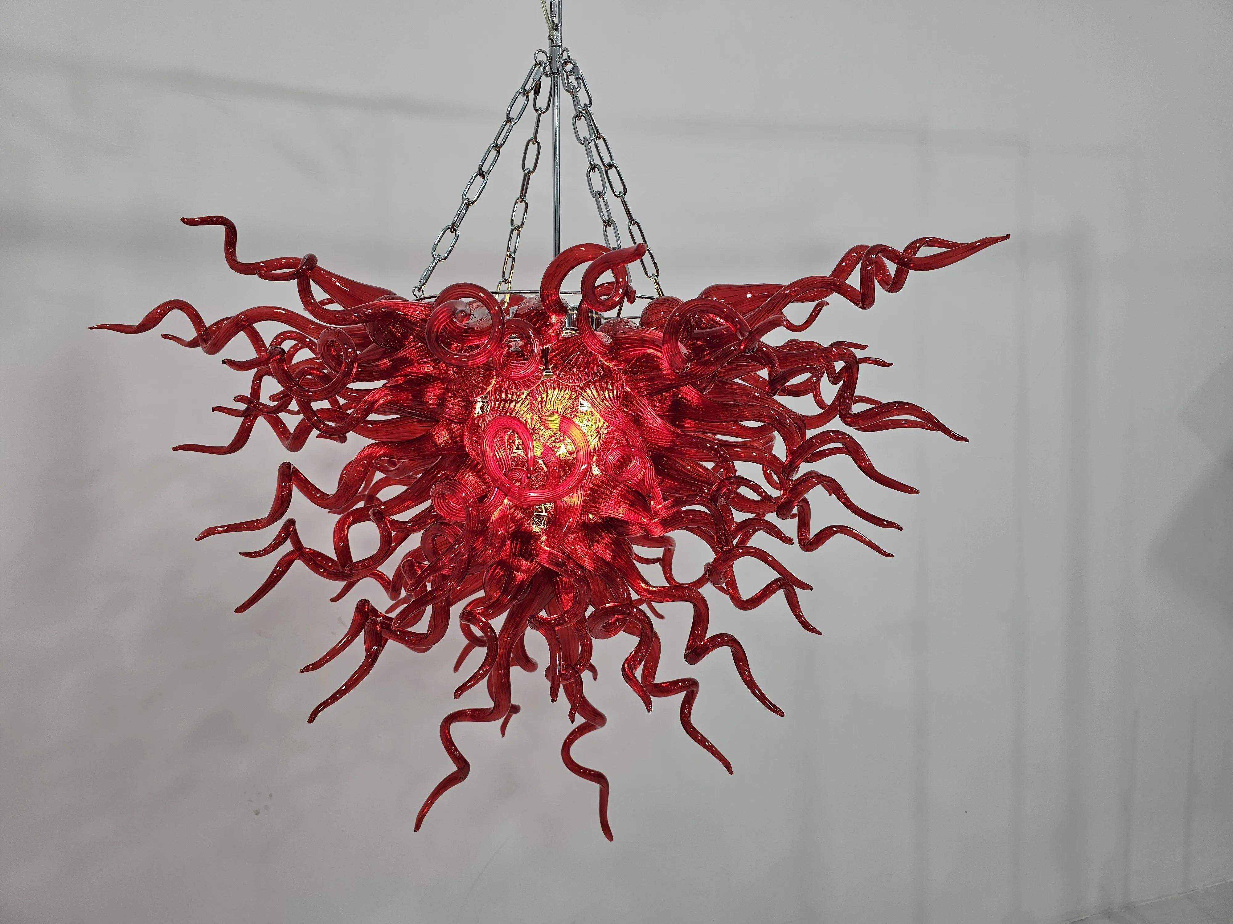 Red Murano Glass Chandelier