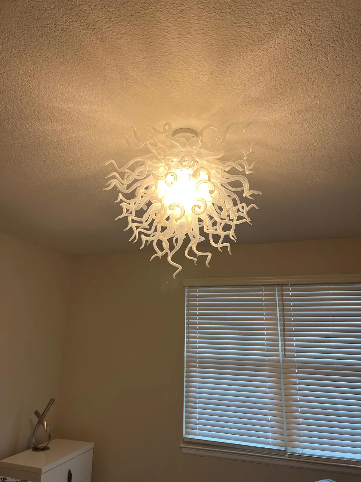 White Murano Glass Chandeliers