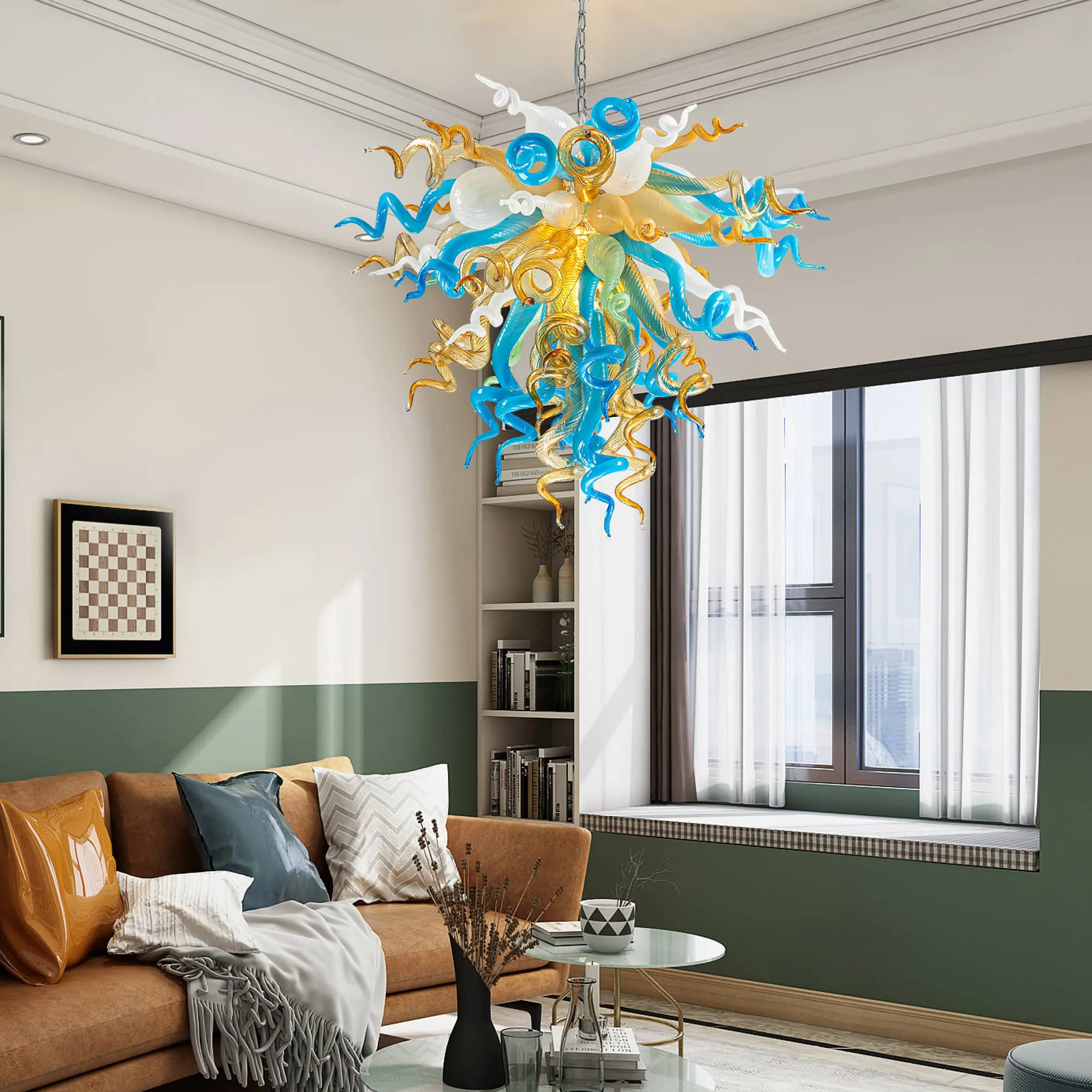 Chihuly Style Pendant Light