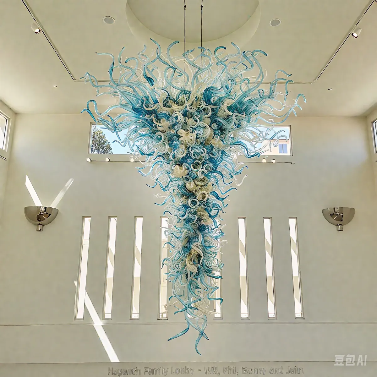 Blue Murano Glass Chandeliers