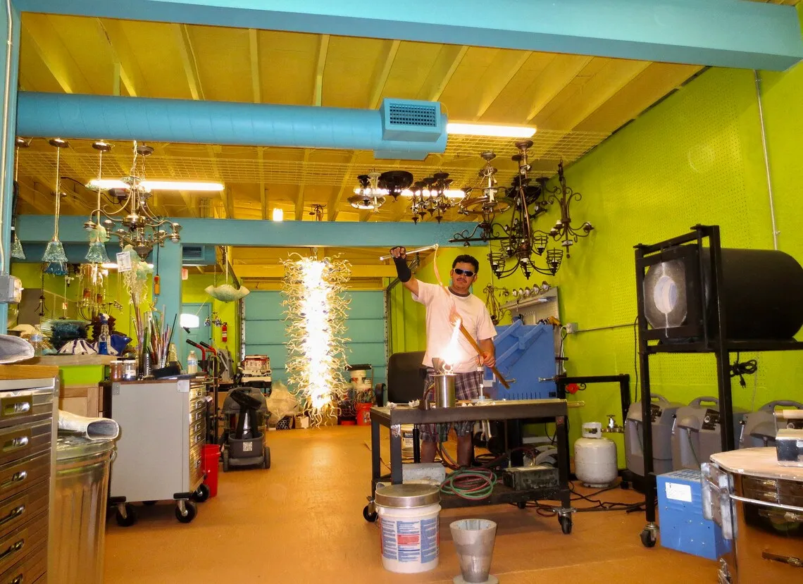 Hand Blown Glass Chandeliers