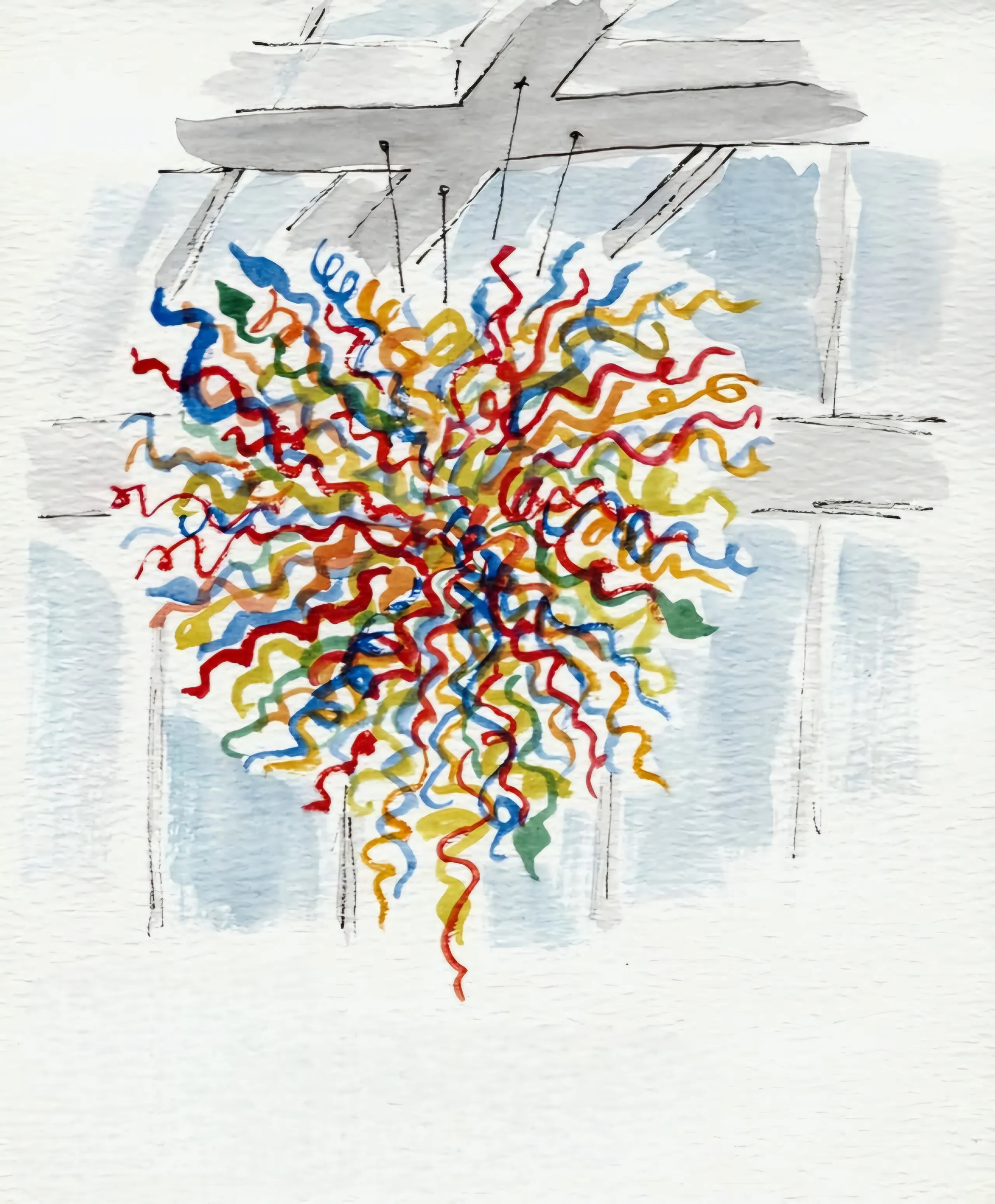 Chihuly Style Chandelier