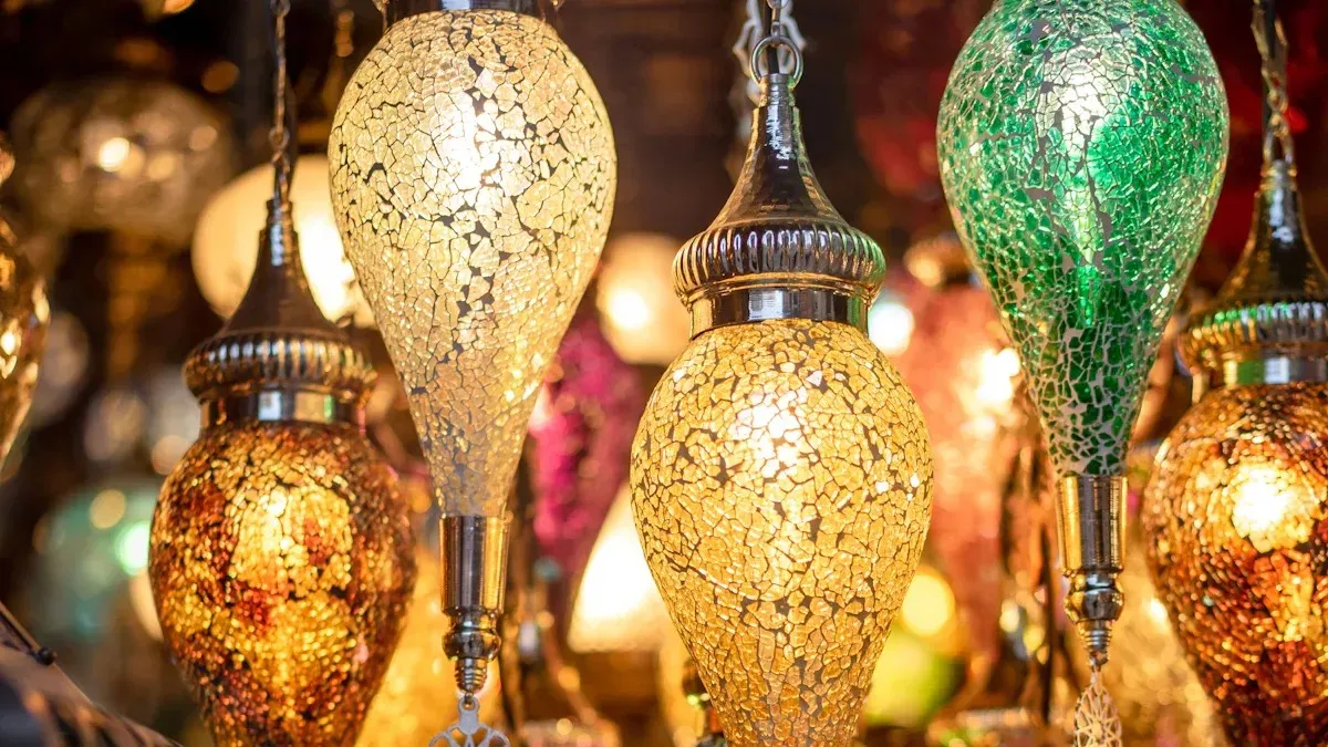 Glass Hanging Lamp