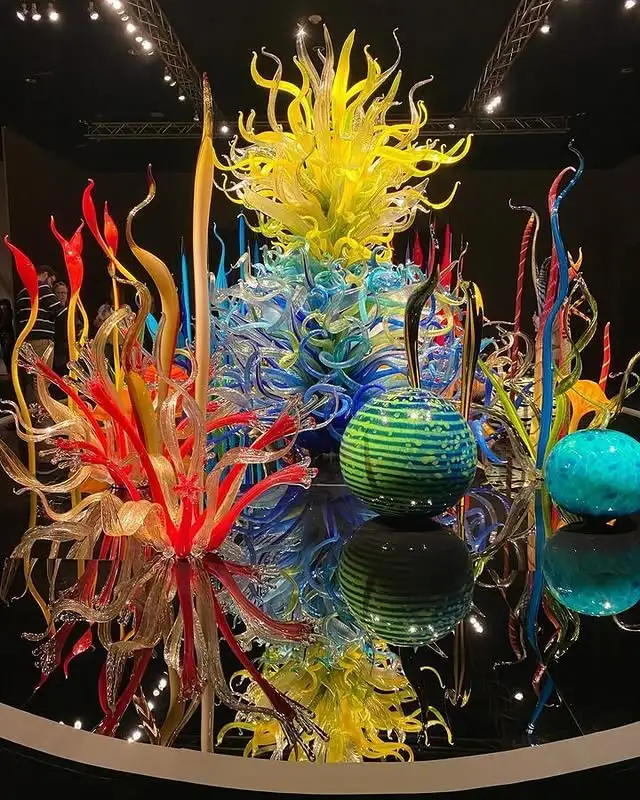 Coloured Glass Chandeliers