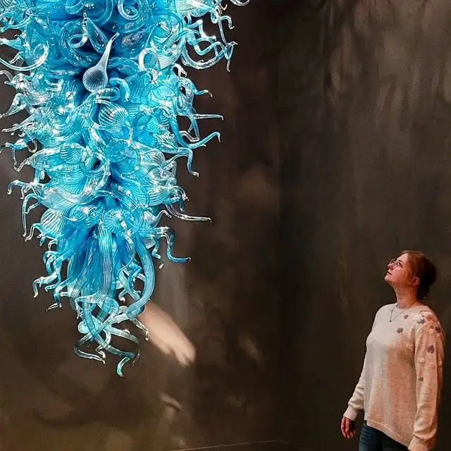 Large Glass Chandeliers