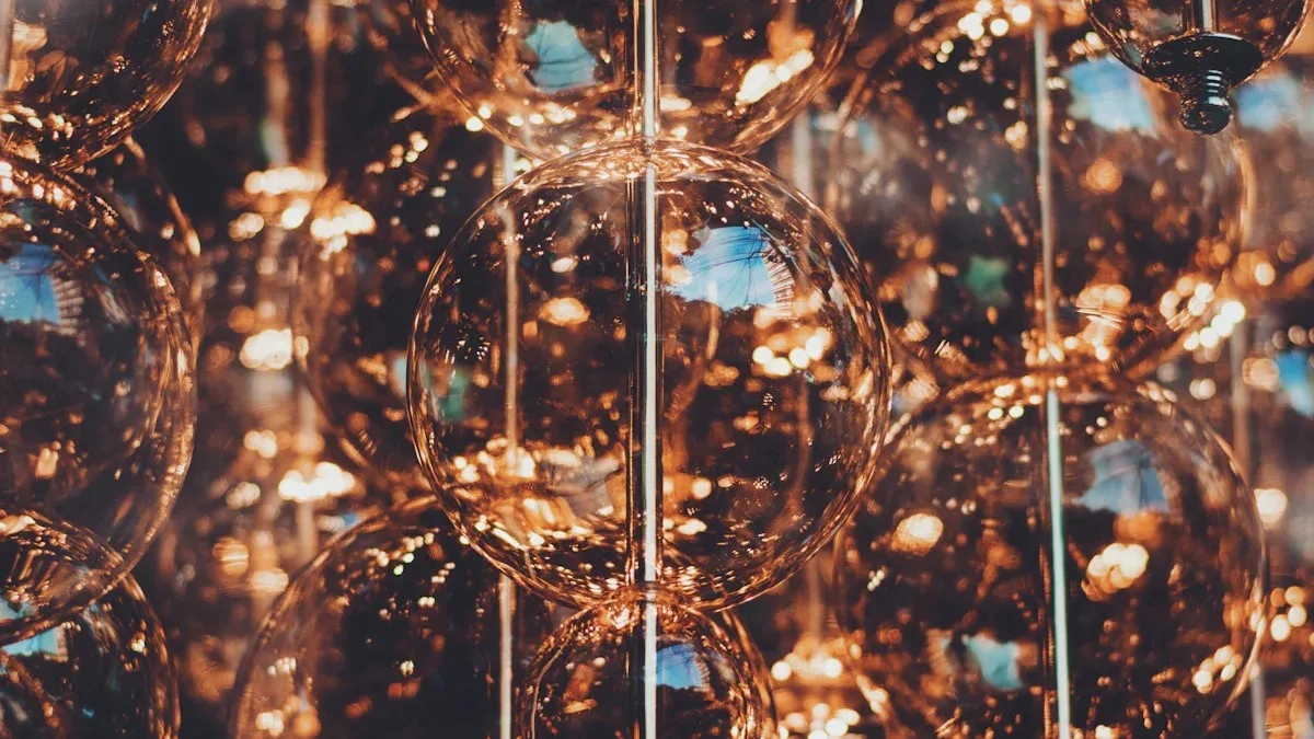 Large Bubble Chandeliers