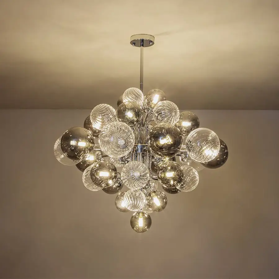 Chrome Bubble Chandelier