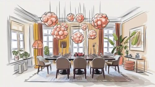 10 Stunning Dining Room Bubble Chandeliers from Remshep