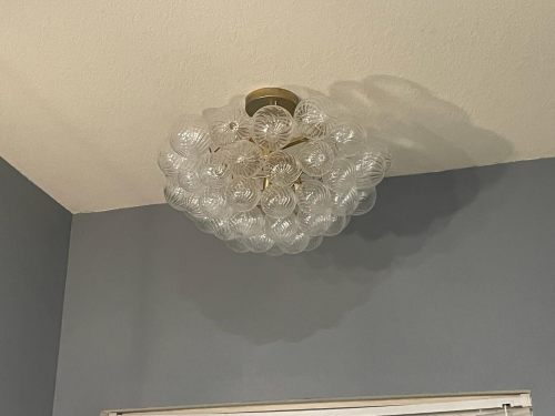 Bubble pendant light chandelier vs. traditional fixtures