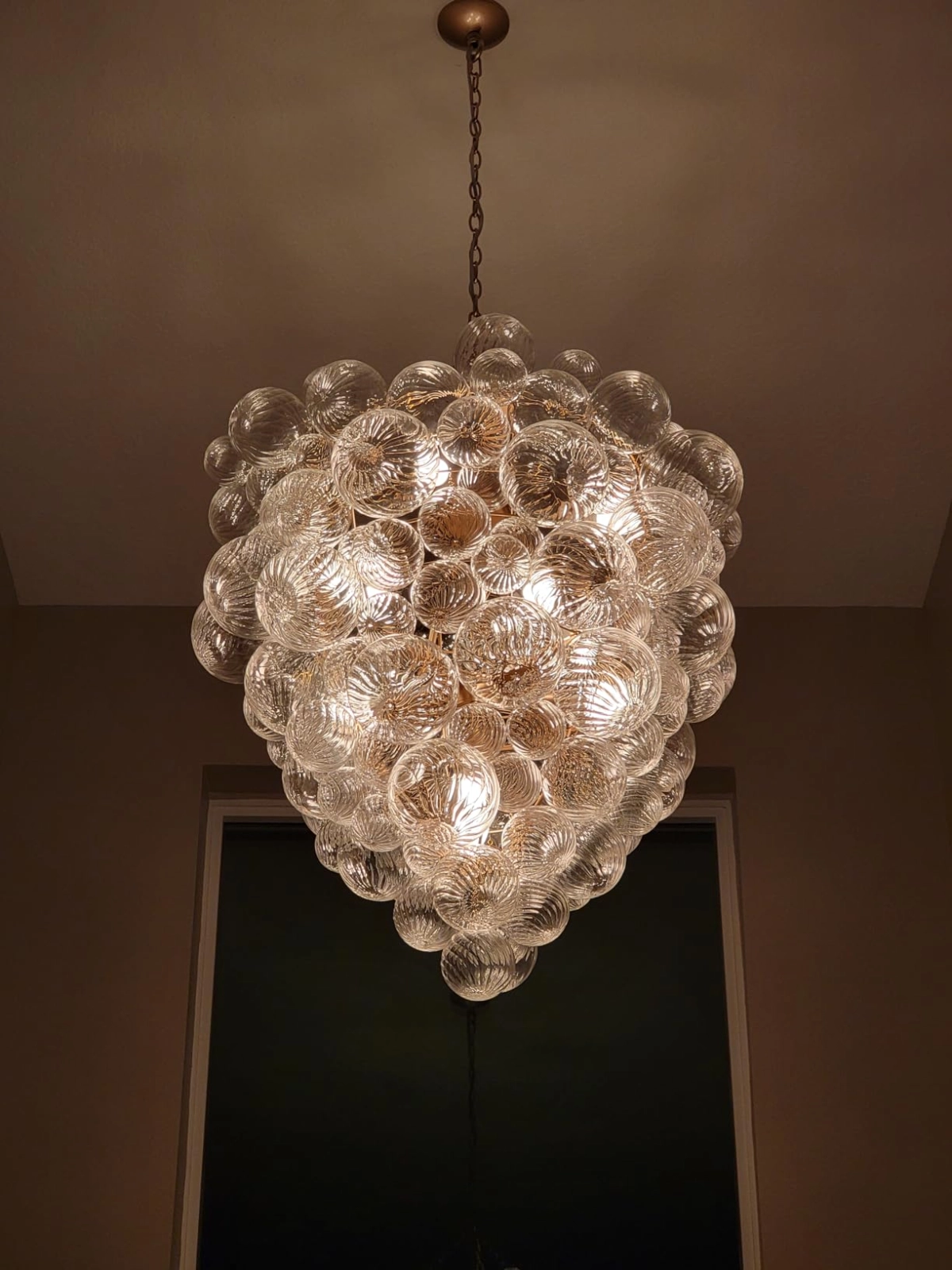 long bubble chandeliers