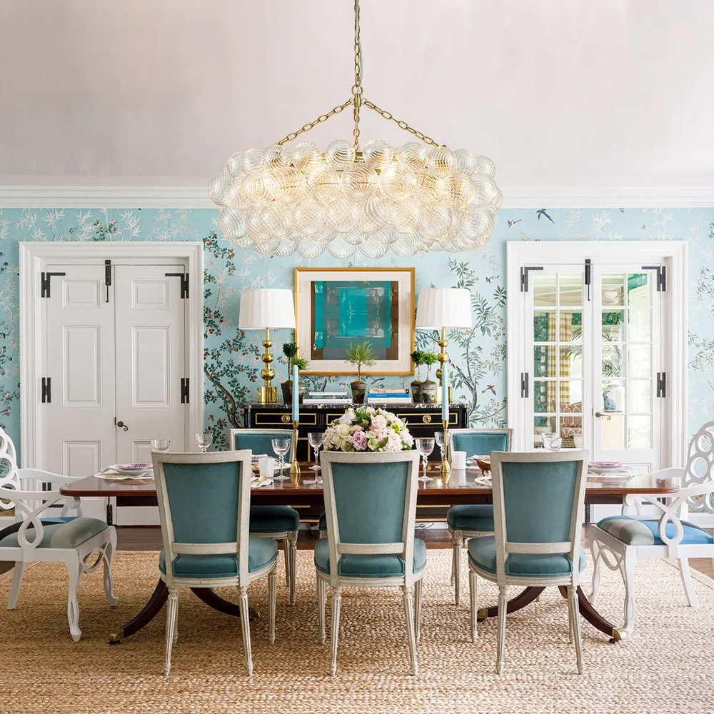 Large Glass Bubble Chandelier