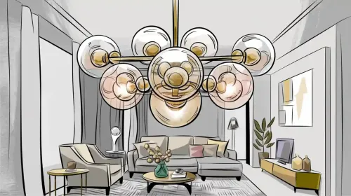 How a Modern Glass Bubble Chandelier Can Elevate Your Decor