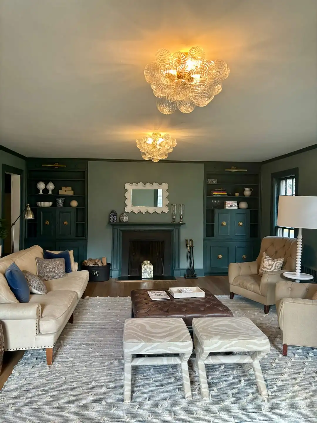 bubble glass pendant light