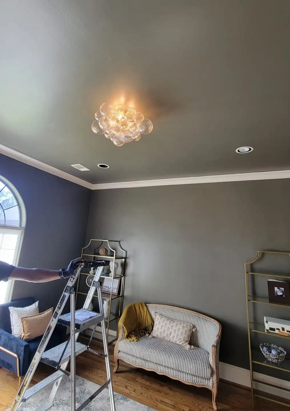 bubble glass pendant light