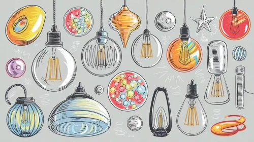 Bubble light history, styles, and modern applications