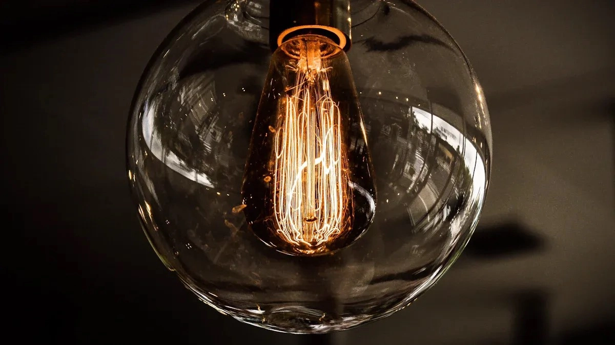 glass ball pendant lamp