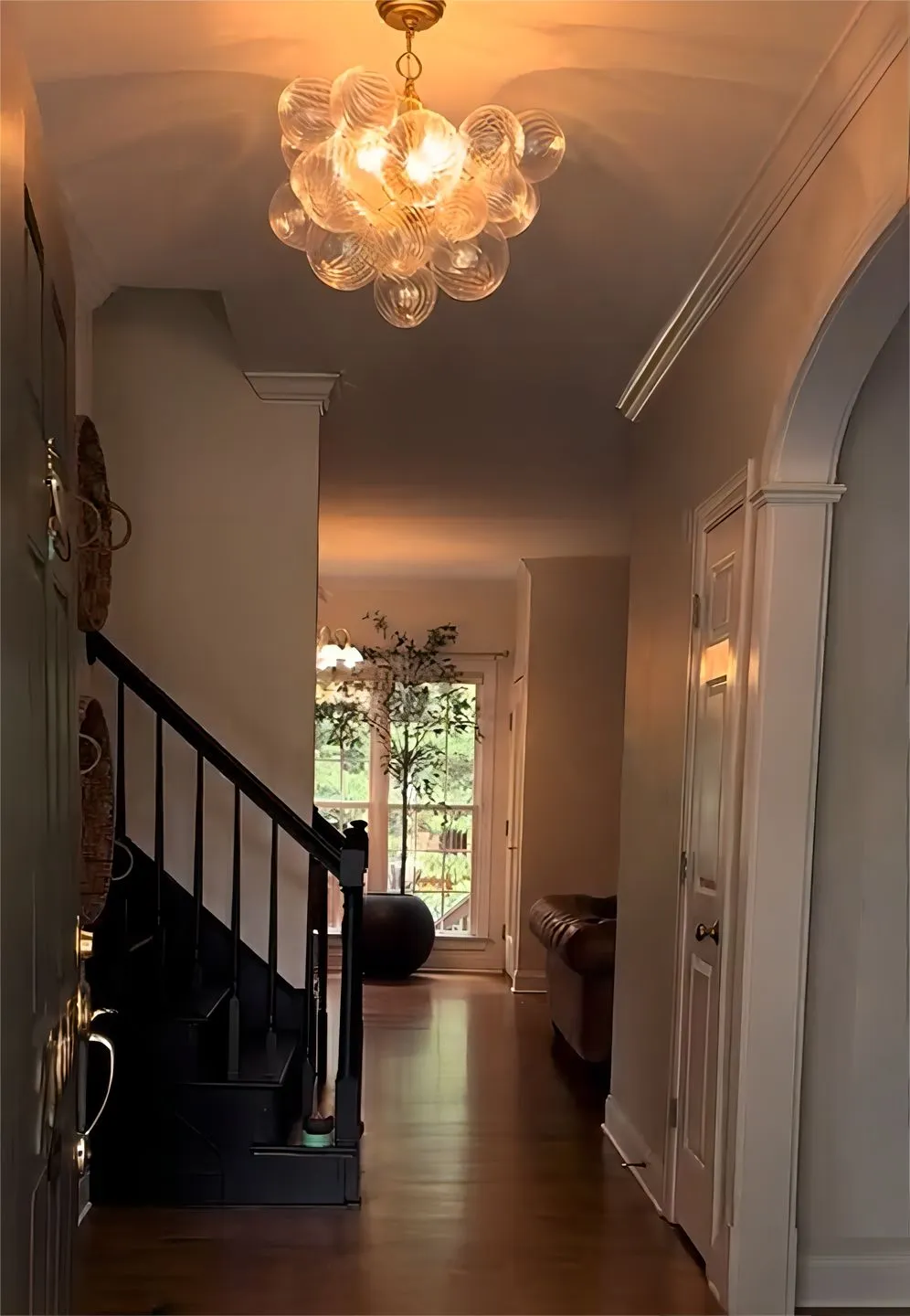 Modern glass ball chandelier