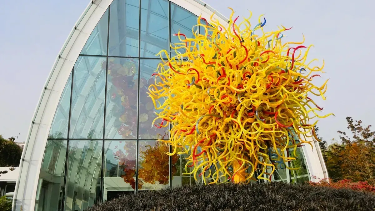 chihuly glass chandelier