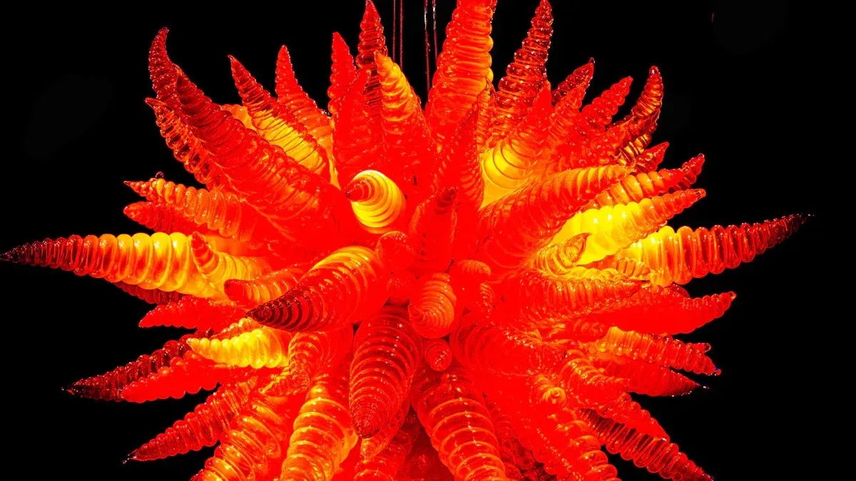 Chihuly chandelier replica