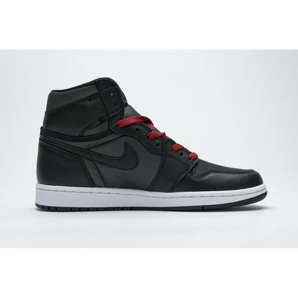 PKGoden Air Jordan 1 Retro High Black Satin Gym Red