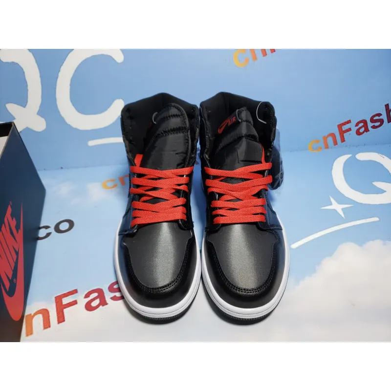 PKGoden Air Jordan 1 Retro High Black Satin Gym Red