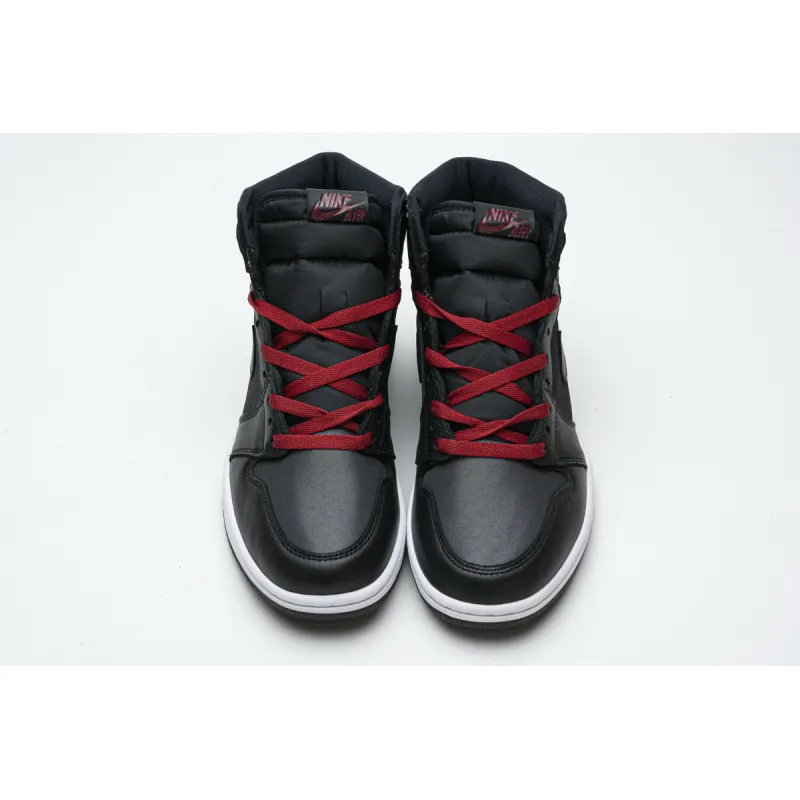 PKGoden Air Jordan 1 Retro High Black Satin Gym Red