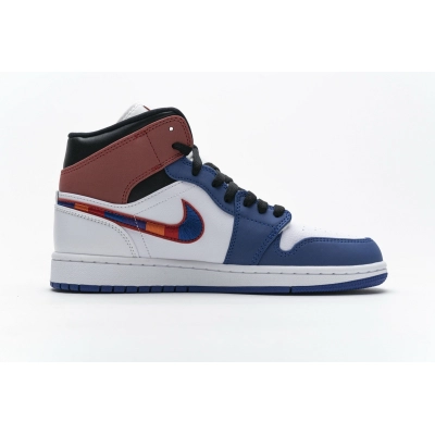 PKGoden Air Jordan 1 Mid Multi-Color Swoosh 01