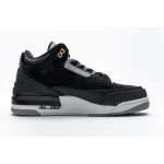 PK GOD Jordan 3 Retro Tinker Black Cement Gold