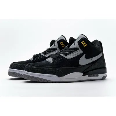 PKGoden Jordan 3 Retro Tinker Black Cement Gold 02