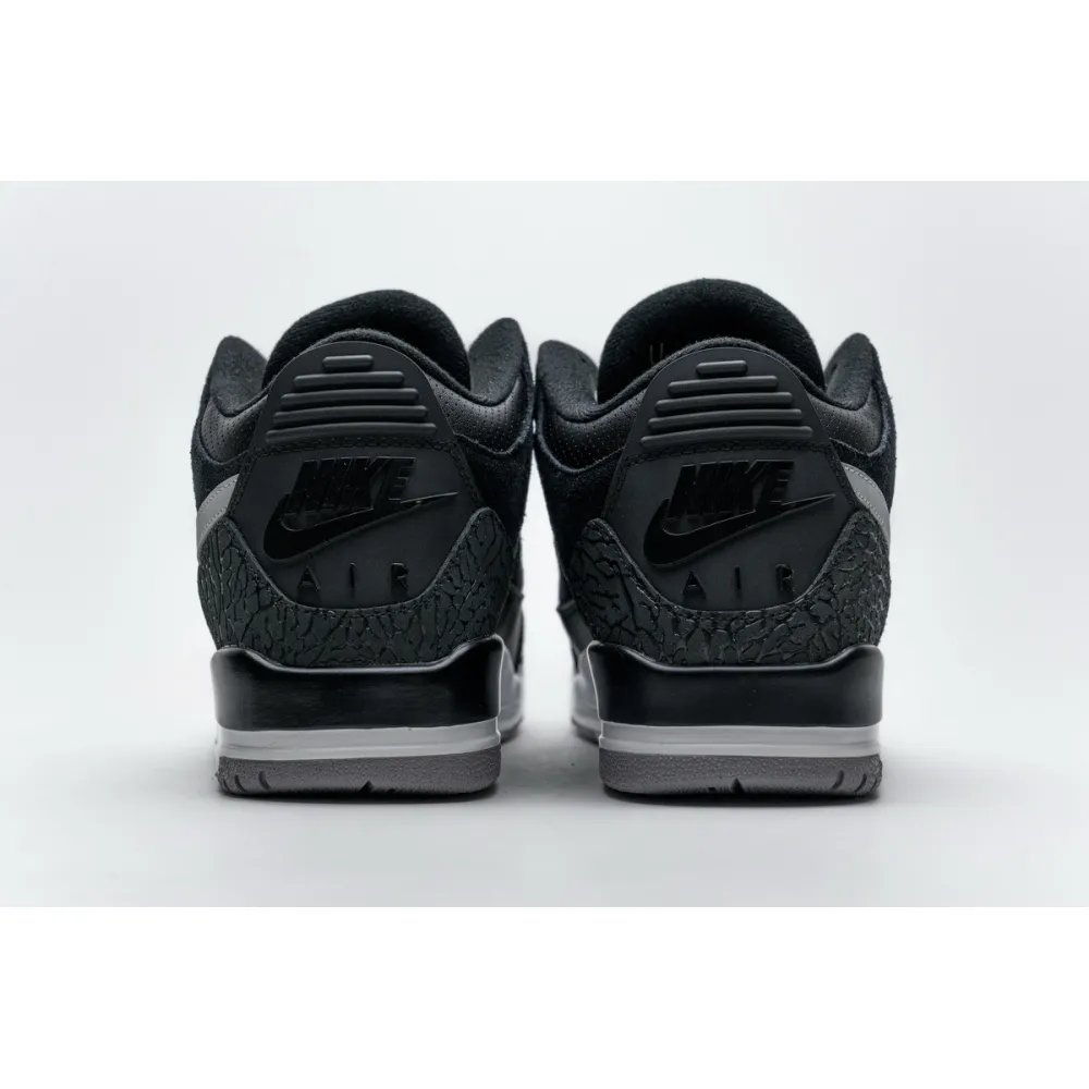PK GOD Jordan 3 Retro Tinker Black Cement Gold