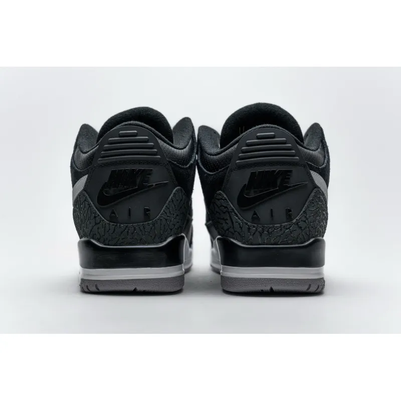 PK GOD Jordan 3 Retro Tinker Black Cement Gold