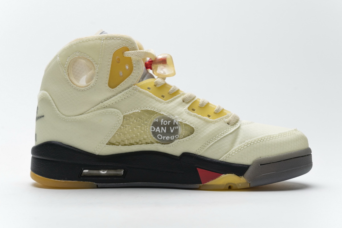 PK GOD Jordan 5 Retro OFF-WHITE Sail