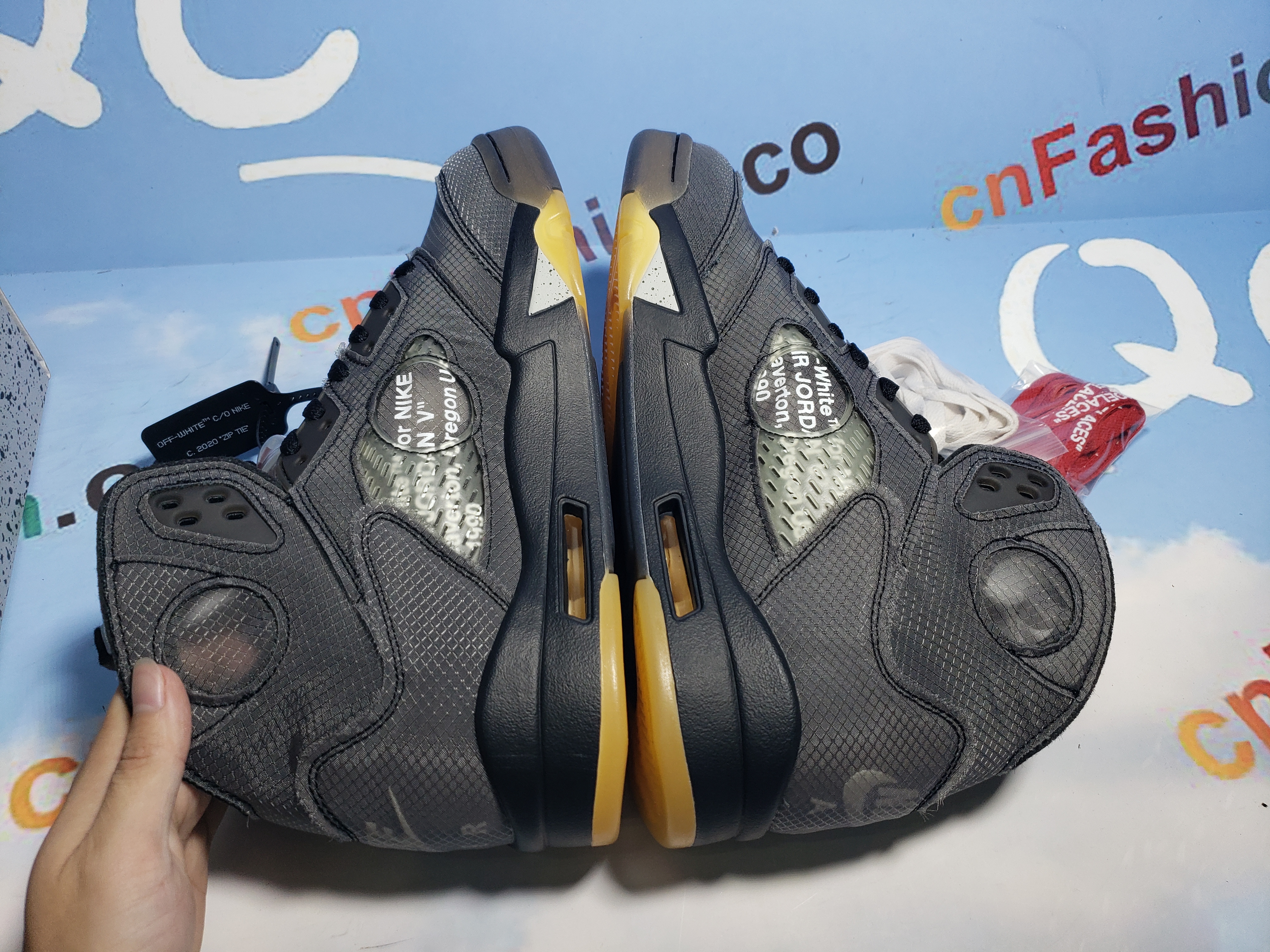 PKGoden Jordan 5 Retro Off-White Black,CT8480-001