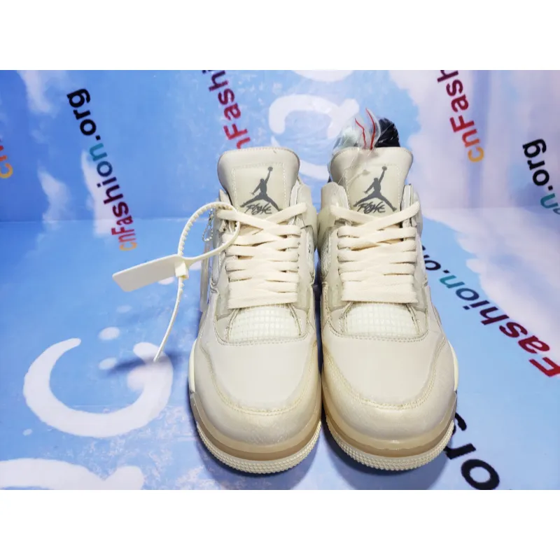 PKGoden Jordan 4 Retro Off-White Sail,CV9388-100