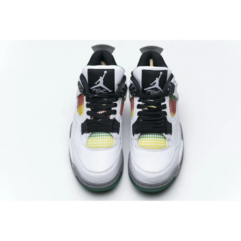 PK GOD Air Jordan 4 Retro Lucid Green Rasta (W)