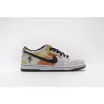 PK GOD SB Dunk Low Raygun Tie-Dye White