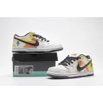 PK GOD SB Dunk Low Raygun Tie-Dye White