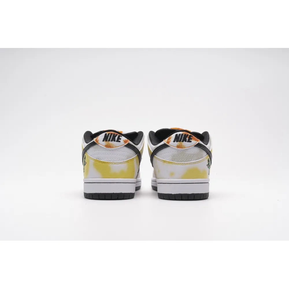 PK GOD SB Dunk Low Raygun Tie-Dye White