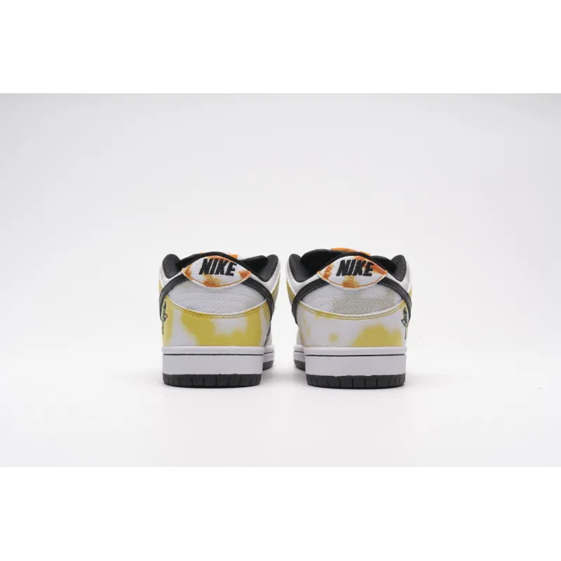 PK GOD SB Dunk Low Raygun Tie-Dye White