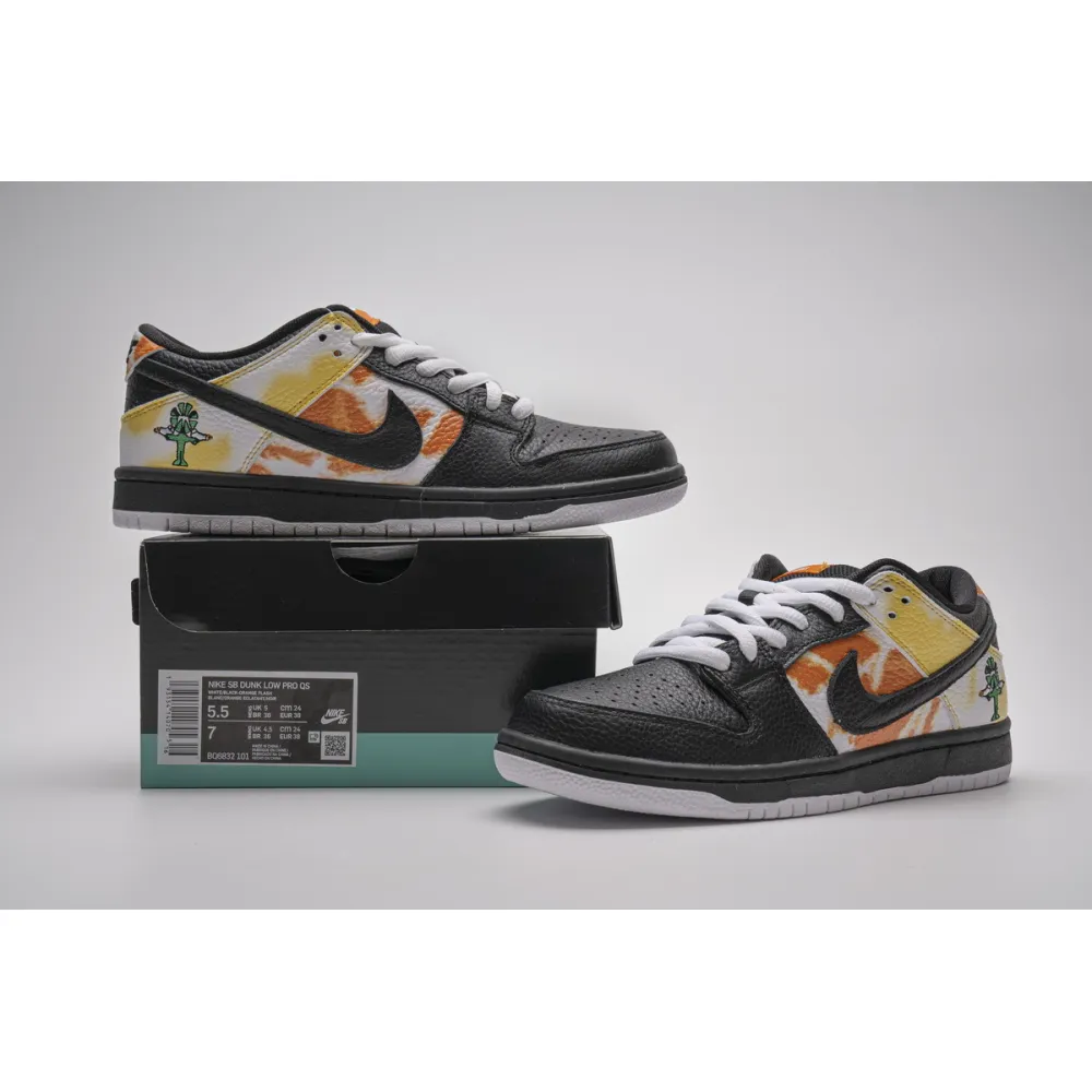 PK GOD SB Dunk Low Raygun Tie-Dye Black