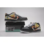 PK GOD SB Dunk Low Raygun Tie-Dye Black