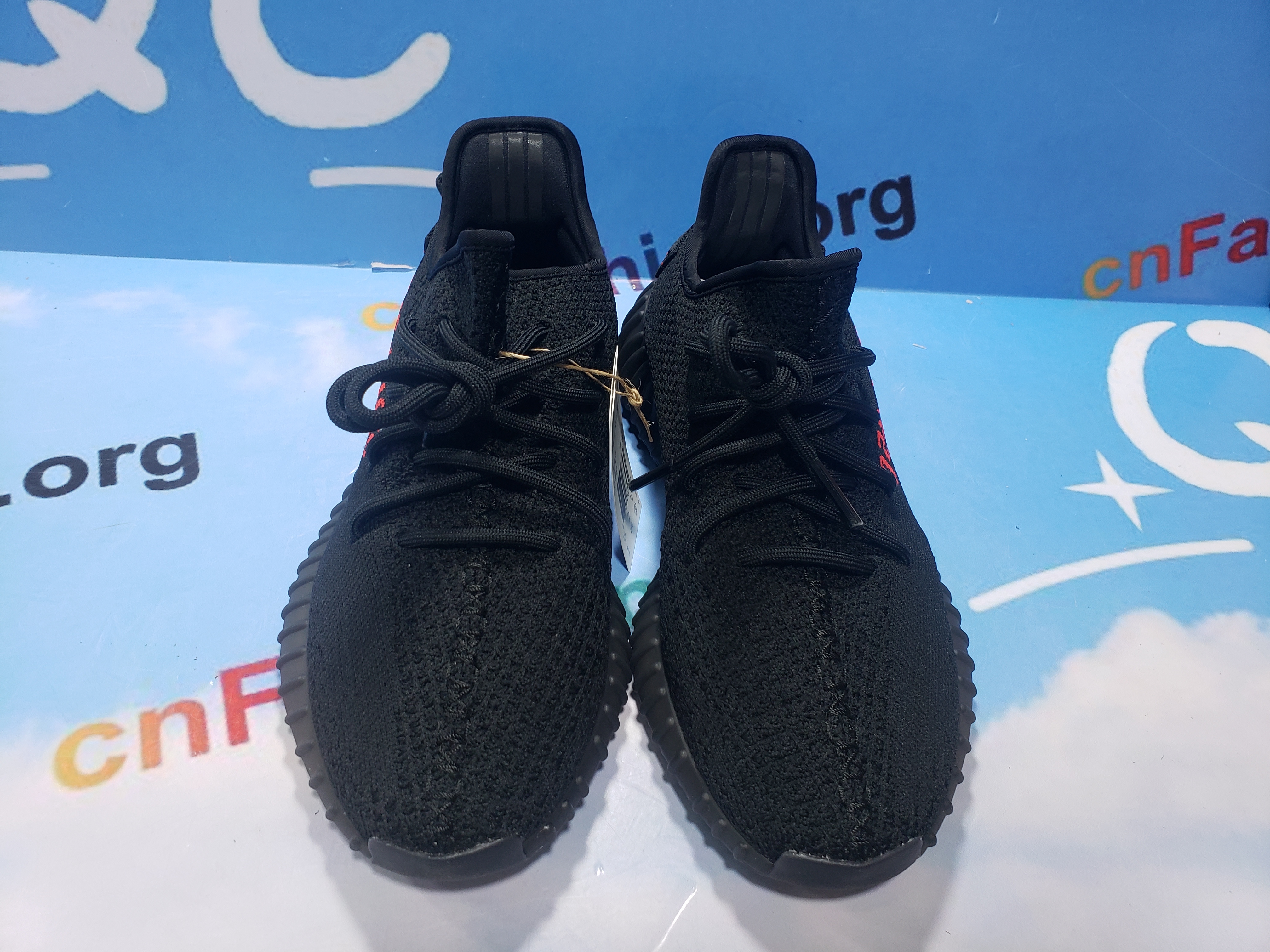 PKGoden Yeezy Boost 350 V2 Black Red CP9652